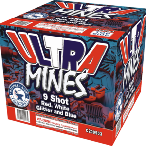 Ultra Mines Red, White, Glitter, and Blue